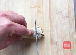 黄油煎松茸的做法图解2