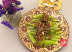 榄菜肉松蒸芥菜胆的做法图解10