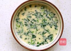 菠菜虾仁蒸蛋羹的做法图解7