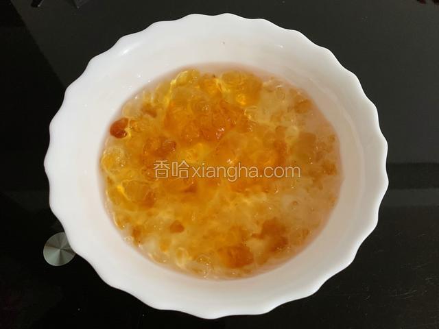 桃胶提前一天泡发洗净