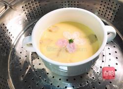 桃花鸡蛋羹的做法图解8