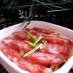 腊肠蒸豆皮的做法[图]