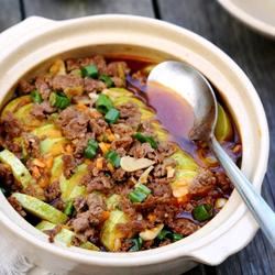 西葫芦肉末锅的做法[图]