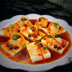 鼓汁带子蒸豆腐的做法[图]