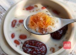 桃胶炖牛奶的做法图解6