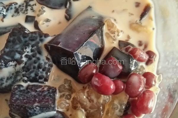 烧鲜草奶茶