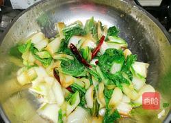 十分钟速食之炝炒小白菜的做法图解3