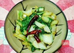十分钟速食之炝炒小白菜的做法图解5