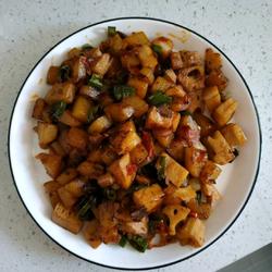 香辣土豆藕丁的做法[图]
