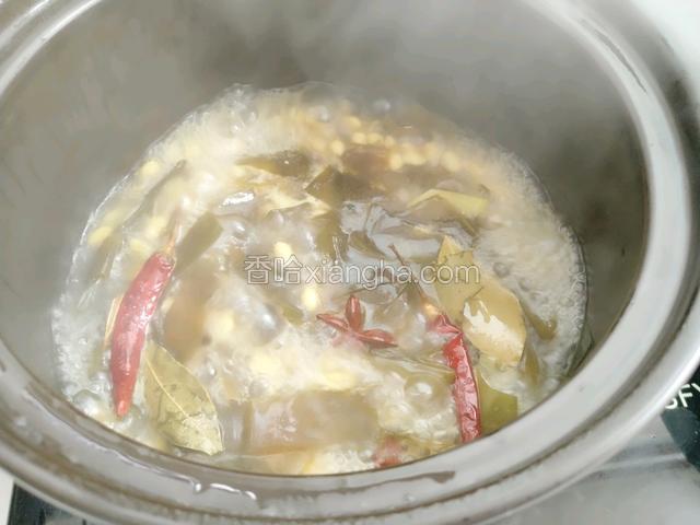 大火烧开转小火炖30分钟
