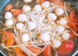 西红柿鸡脯丸子汤的做法图解6