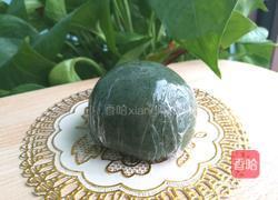 蛋黄肉松艾草青团的做法图解10