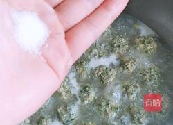 荠菜猪肉丸子的做法图解10