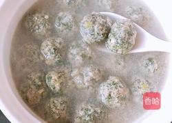 荠菜猪肉丸子的做法图解11