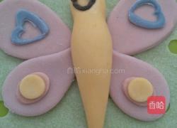 翩翩起舞的花蝴蝶馒头的做法图解18