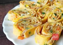 五彩鸡蛋卷的做法图解16