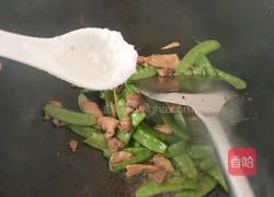 荷兰豆炒瘦肉的做法图解6