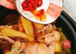 鱼翅骨栗子干玉竹百合松茸汤的做法图解8