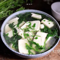 野芹菜叶豆腐汤的做法[图]