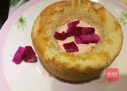 火龙果爆浆蛋糕（四寸）的做法图解4
