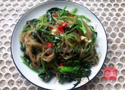 凉拌菠菜粉条的做法图解12