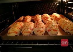 葱香芝士肉松火腿面包的做法图解6
