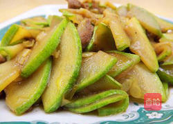 腊肠炒角瓜的做法图解11
