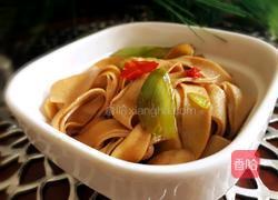 青蒜炒豆皮的做法图解7