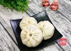 韭菜菠菜素包子的做法图解19