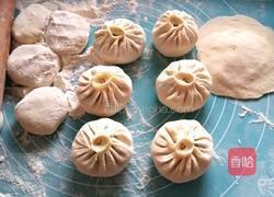 韭菜菠菜素包子的做法图解14