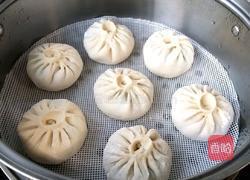 韭菜菠菜素包子的做法图解16
