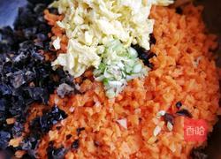 木耳胡萝卜馅包子的做法图解4