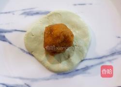 咸蛋黄肉松青团的做法图解11