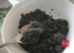 烤年糕(黑芝麻馅)的做法图解4