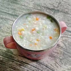 鲜虾豌豆粥 (宝宝辅食）的做法[图]