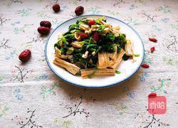 炝拌腐竹菠菜的做法图解11