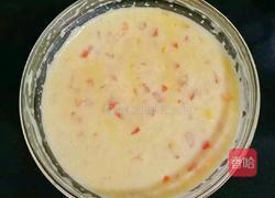 番茄虾仁馒头布丁 (宝宝辅食)的做法图解7