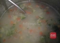 三色蔬菜早餐粥的做法图解4