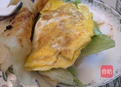 大饼加蛋的做法图解5