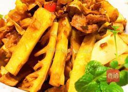 双椒炒春笋的做法图解9