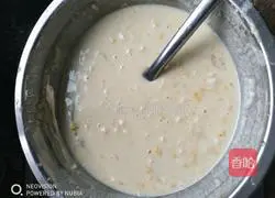 Illustration of how to make egg and ham pancakes 3