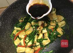 韭菜豆腐的做法图解16