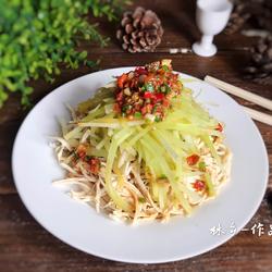 翡翠拌鸡丝的做法[图]