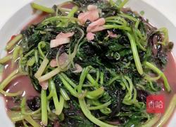 炒红苋菜的做法图解3