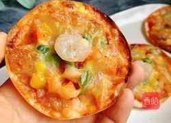 饺子皮披萨的做法图解12