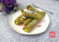 (无油)抹茶苹果卷的做法图解15