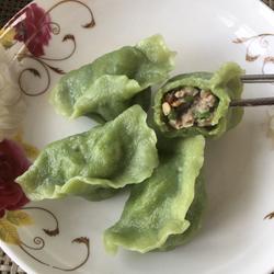 菠菜面猪肉大葱饺子的做法[图]