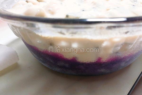 酸奶水果紫薯泥