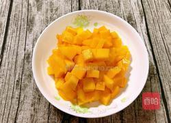 椰香芒果布丁的做法图解2