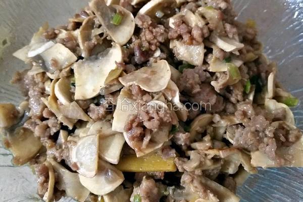 鲜蘑菇炒肉沫